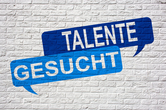 Talente Gesucht - Jobsuche und Bewerbung Graffiti