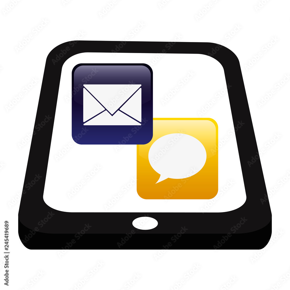 Poster tablet with applications menu