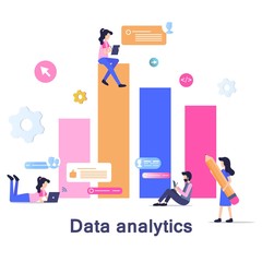 Business Data Analysis Development Illustration
