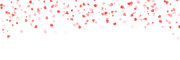 Valentines day abstract with hearts on white background, women's day love