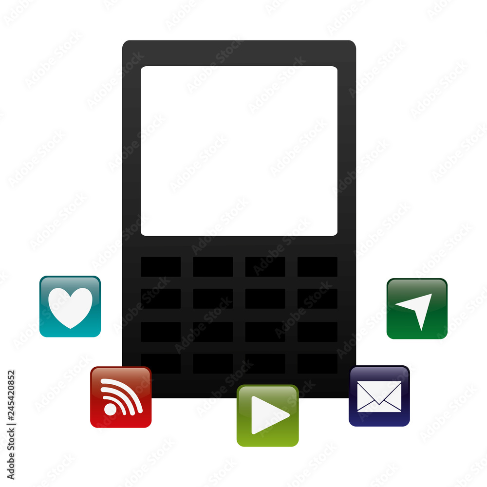 Poster tablet with applications menu