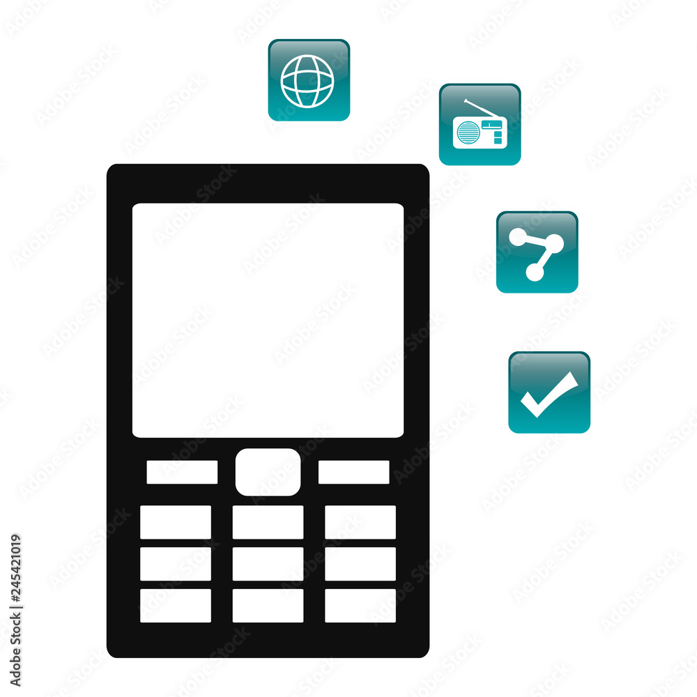 Poster tablet with applications menu