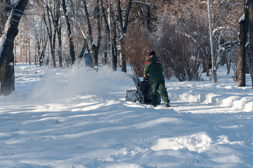 snow removal in the park