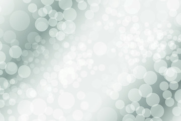 White and gray Bokeh gradient background. Template for design, banner, flyer, business card, poster, wallpaper, brochure