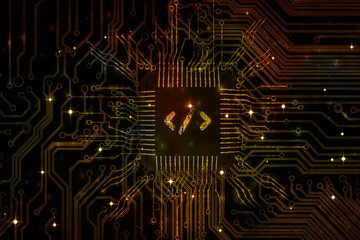 Cyberspace coding icon cyber security concept cyber crime prevention data hacking data mining data protection computer programming concept 