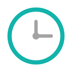 time clock isolated icon