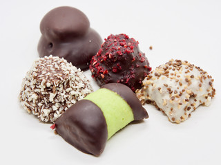 Traditional and Delicious Swedish Sweets(Desserts) on White Background
