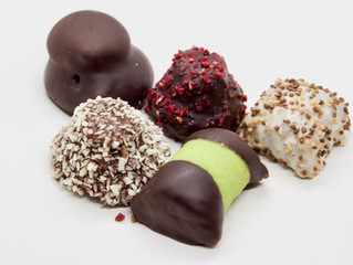 Traditional and Delicious Swedish Sweets(Desserts) on White Background