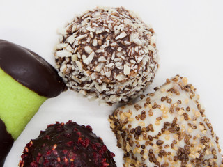 Traditional and Delicious Swedish Sweets(Desserts) on White Background