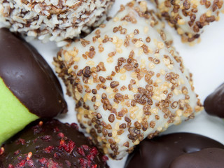 Traditional and Delicious Swedish Sweets(Desserts) on White Background