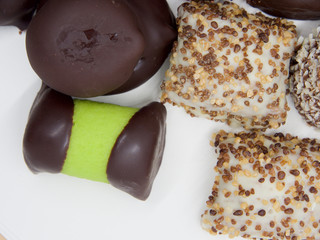 Traditional and Delicious Swedish Sweets(Desserts) on White Background