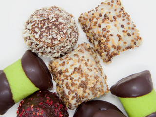 Traditional and Delicious Swedish Sweets(Desserts) on White Background
