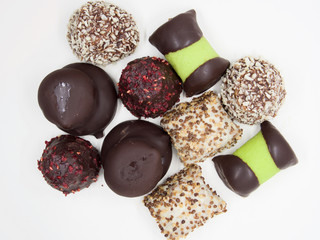 Traditional and Delicious Swedish Sweets(Desserts) on White Background