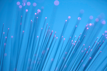 glowing fiber optic arts
