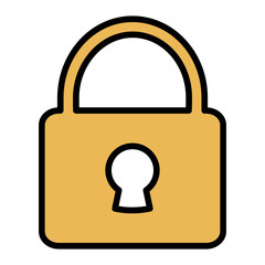 safe secure padlock icon
