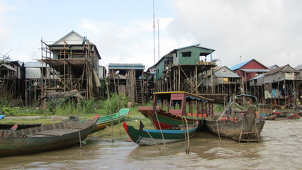Fototapeta na wymiar Floating Village Cambodia
