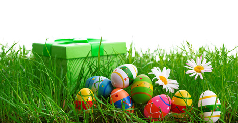 osterkarte banner isoliert freisteller hintergrund