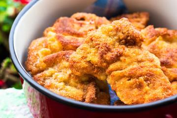 Schnitzel with sesame