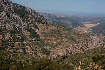Fototapeta na wymiar Amazing scenery of Crete island in Greece