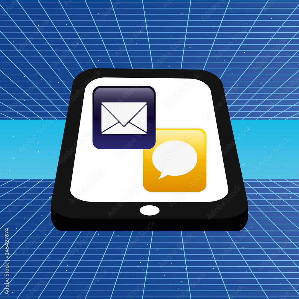 Poster tablet with applications menu