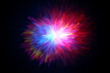 abstract explosion colorful background