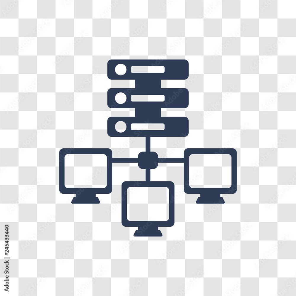 Poster edge computing icon vector