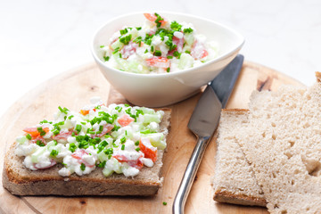 spring spread on bread