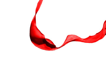 Red paint splash isolated on white background.