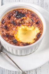 Creme brulee in the pot