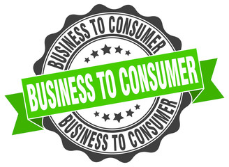 business to consumer stamp. sign. seal