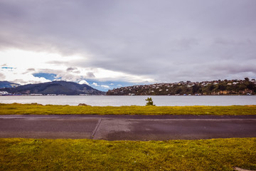 landscape and blue sky