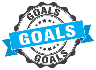 goals stamp. sign. seal