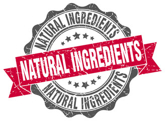 natural ingredients stamp. sign. seal