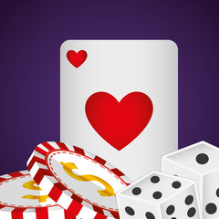 poker cards casino icons