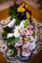 Bouquet of flowers for brides and decoration, beautiful flowers for bouquet.