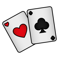 poker cards casino icons