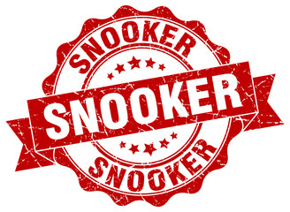 snooker stamp. sign. seal
