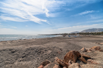 Monolithos beach - Aegean sea - Santorini island - Greece