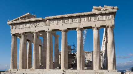 Fototapeta premium Ruins of The Parthenon in the Acropolis of Athens, Attica, Greece