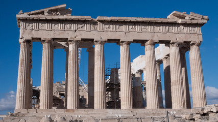 Ruins of The Parthenon in the Acropolis of Athens, Attica, Greece