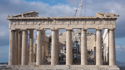 Obraz premium Ruins of The Parthenon in the Acropolis of Athens, Attica, Greece