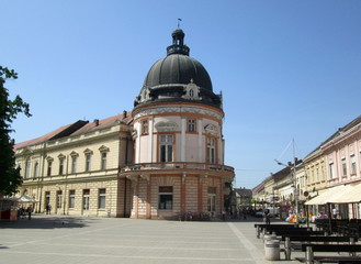 Fototapeta na wymiar City Center of Sremska Mitrovica, Serbia
