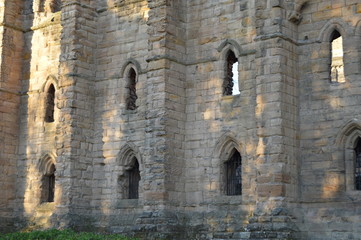 Fototapeta na wymiar Dunfermline Abbey on a sunny December day, Fife, Scotland