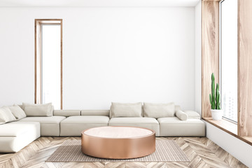 White living room interior