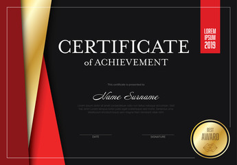 Certificate of Achievement Layout