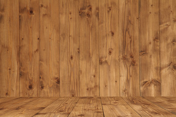 wooden interior room;