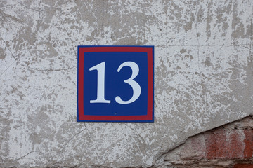 number on the wall