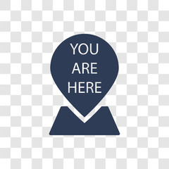 You are here icon vector
