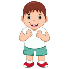 Happy boy cartoon