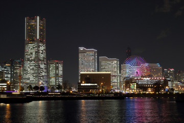 Fototapeta na wymiar 横浜港の夜景